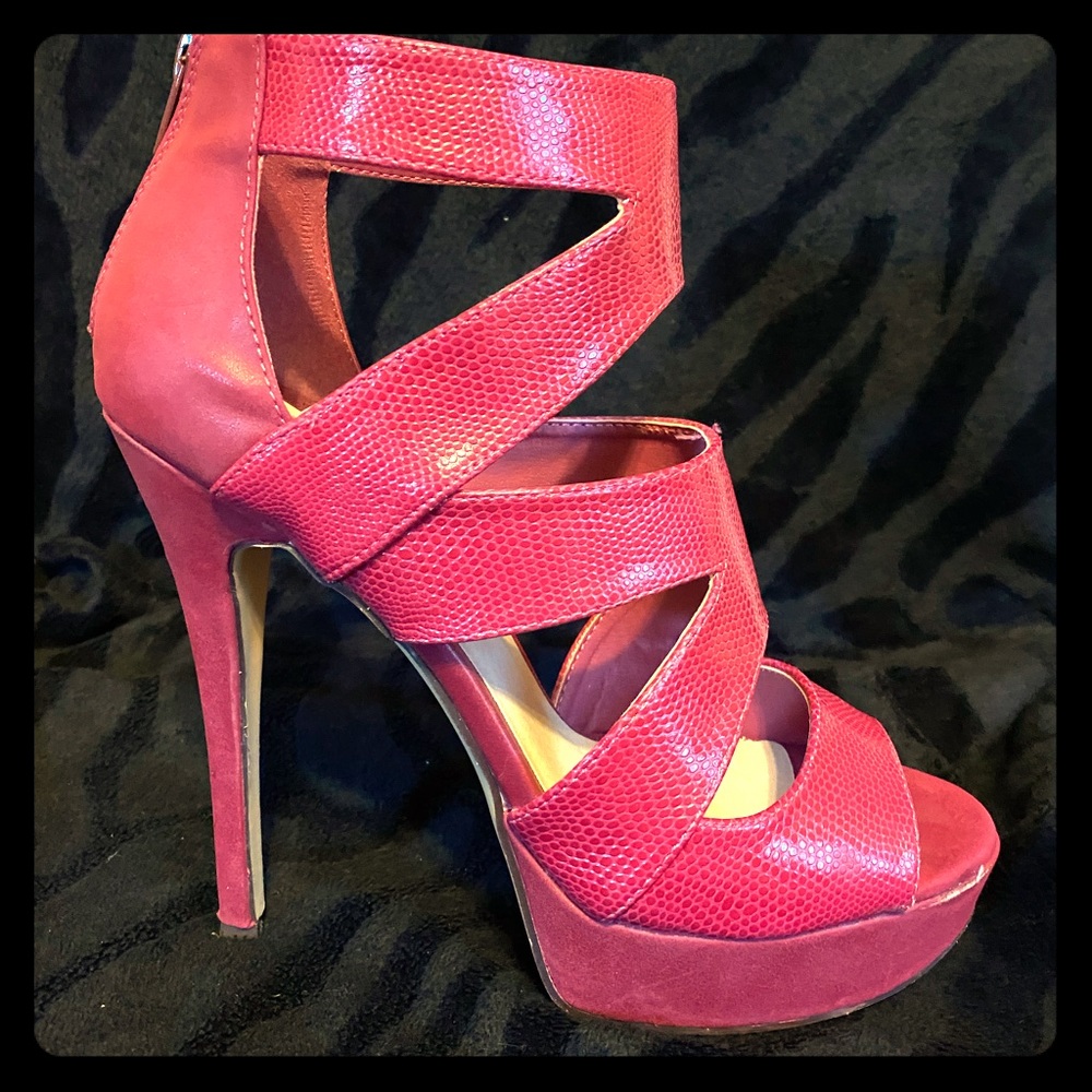 Super Fun Pink Platform Heels